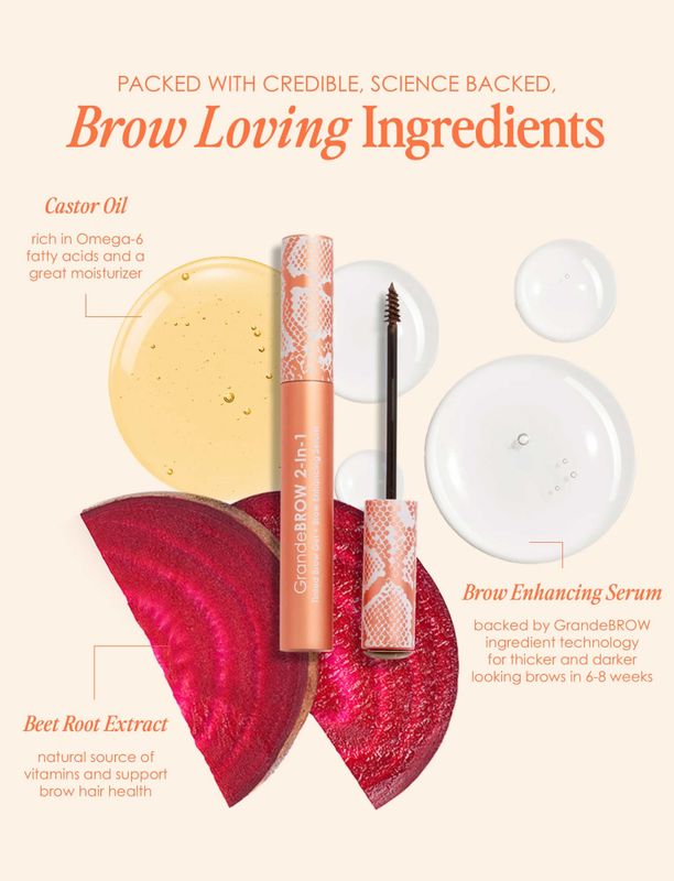 GrandeBROW 2-In-1 Tinted Brow Gel + Brow Enhancing Serum