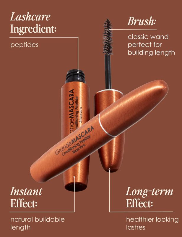 GrandeMASCARA Conditioning Peptide Mascara Brown