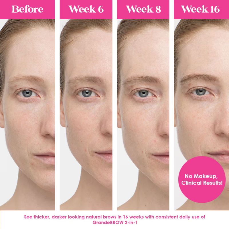 GrandeBROW 2-In-1 Tinted Brow Gel + Brow Enhancing Serum